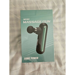 NEW SonicPower Portable Mini Travel Massage Gun with 4 Massage Heads